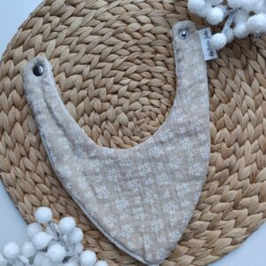 Bavoir bandana - fleuri